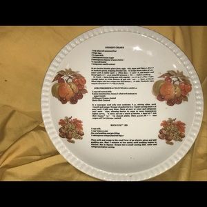 Vintage Made For You By Maxine Decorative Plate Dish - Dessert Recipes Printed